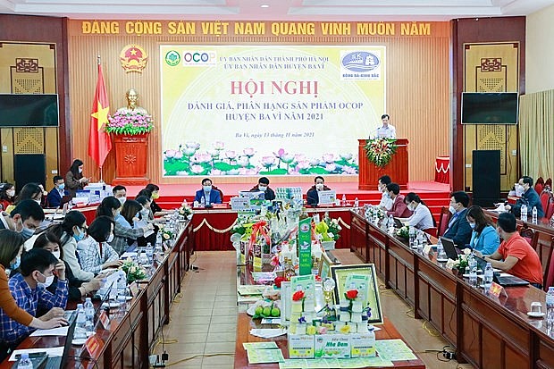 Huyện Ba Vì - Hà Nội: Hội nghị đánh giá, phân hạng sản phẩm OCOP năm 2021