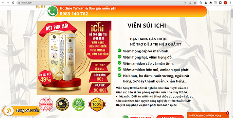 Thực phẩm bảo vệ sức khỏe Viên sủi ICHI có đang lừa dối người tiêu dùng?