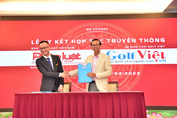 Ký kết hợp tác truyền thông giữa báo Pháp luật Việt Nam và Golfviet