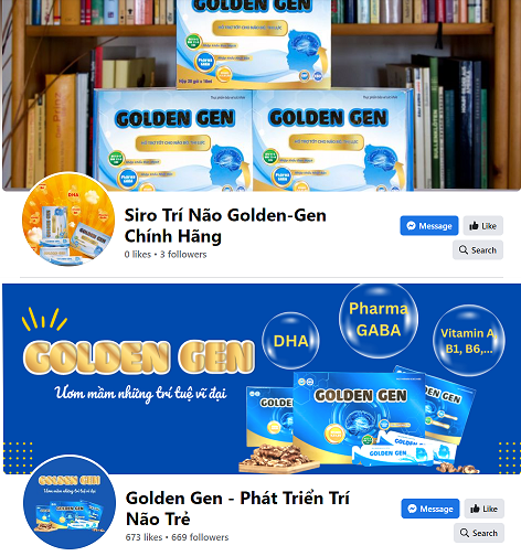 Cẩn thận khi dùng TPBVSK GOLDEN GEN hỗ trợ trí não trẻ em