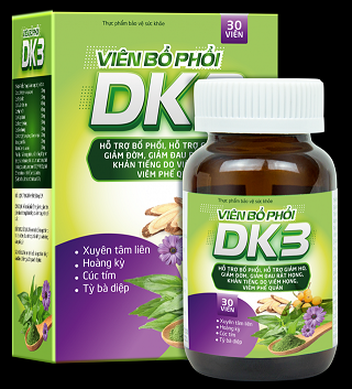 TPBVSK Viên Bổ phổi DK3 bị Bộ Y tế cảnh báo